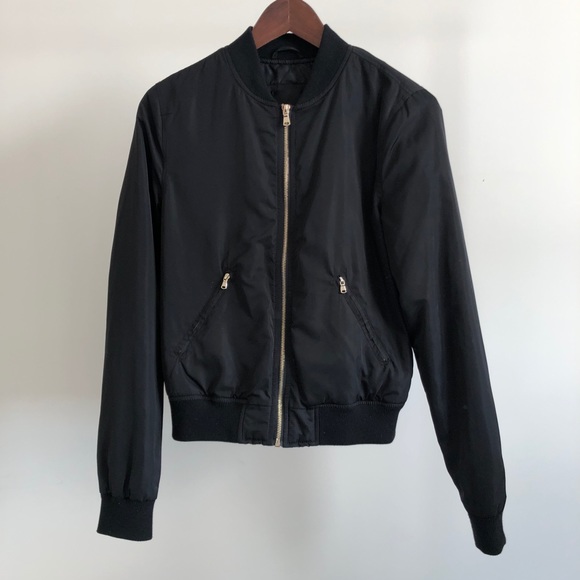 Black Bomber Jacket - Picture 1 of 6
